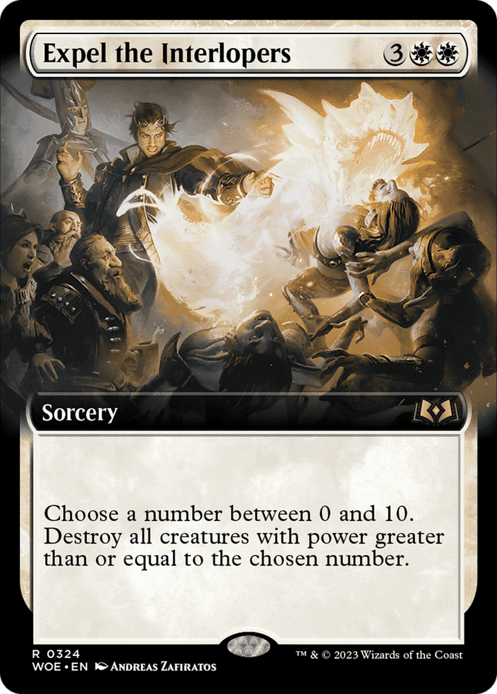 Expel the Interlopers (Extended Art) [Wilds of Eldraine] Magic: The Gathering