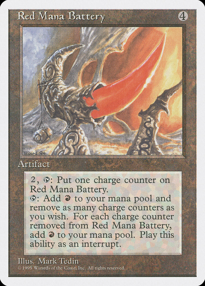 Red Mana Battery [Fourth Edition] Magic: The Gathering