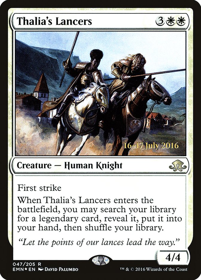 Thalia's Lancers [Eldritch Moon Prerelease Promos] Magic: The Gathering