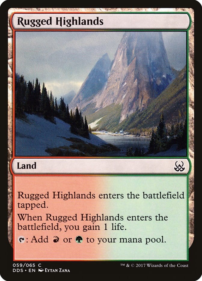 Rugged Highlands [Duel Decks: Mind vs. Might] Magic: The Gathering