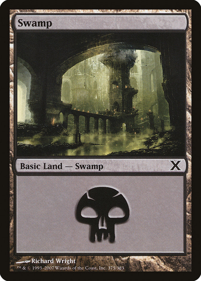 Swamp (375) [Tenth Edition] Magic: The Gathering