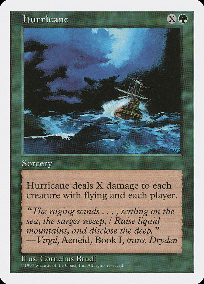 Hurricane [Fifth Edition] Magic: The Gathering