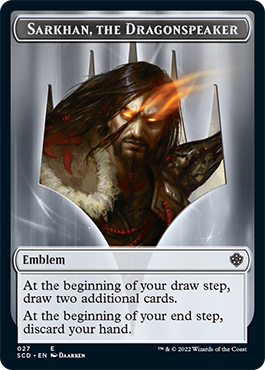 Sarkhan, the Dragonspeaker // Sarkhan, the Dragonspeaker Double-Sided Token [Starter Commander Decks] Magic: The Gathering