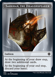 Sarkhan, the Dragonspeaker // Sarkhan, the Dragonspeaker Double-Sided Token [Starter Commander Decks] Magic: The Gathering