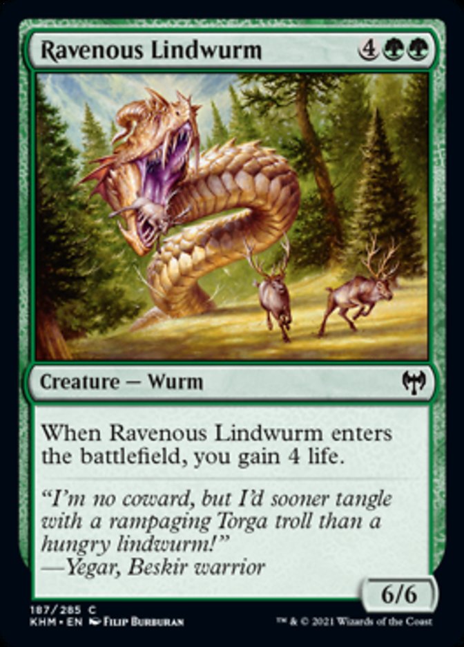 Ravenous Lindwurm [Kaldheim] Magic: The Gathering