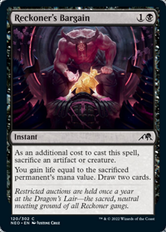 Reckoner's Bargain [Kamigawa: Neon Dynasty] Magic: The Gathering