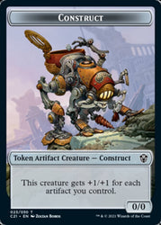 Copy // Construct (030) Double-Sided Token [Commander 2021 Tokens] Magic: The Gathering