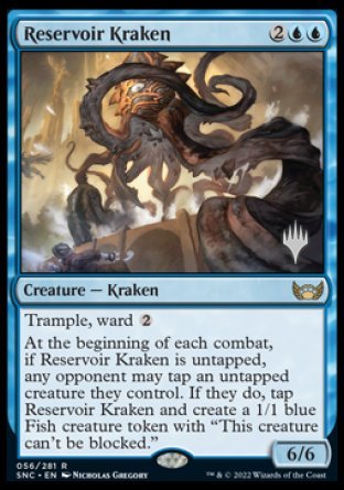 Reservoir Kraken (Promo Pack) [Streets of New Capenna Promos] Magic: The Gathering