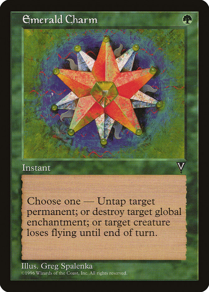 Emerald Charm [Visions] Magic: The Gathering