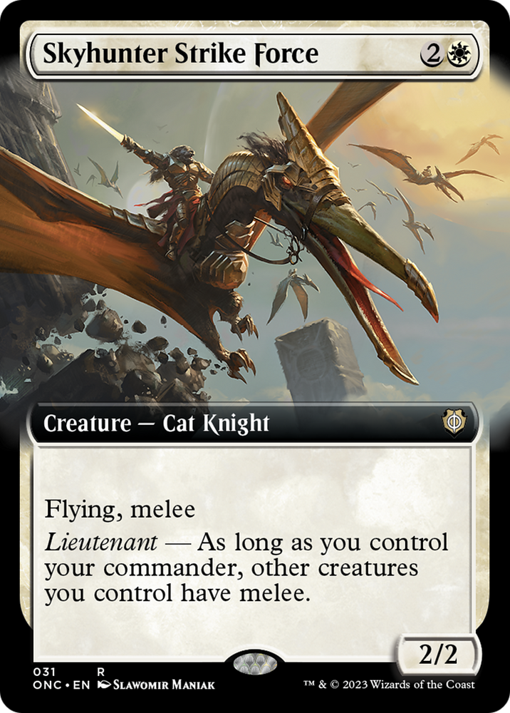 Skyhunter Strike Force (Extended Art) [Phyrexia: All Will Be One Commander] Magic: The Gathering