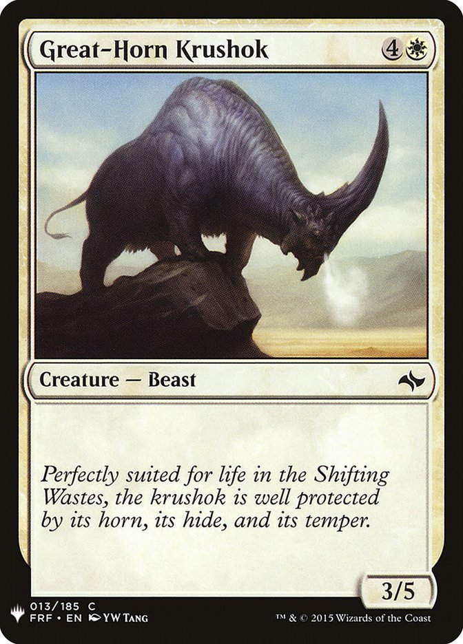 Great-Horn Krushok [Mystery Booster] Magic: The Gathering