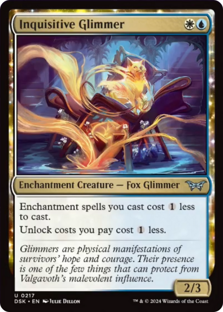 Inquisitive Glimmer [Duskmourn: House of Horror] Magic: The Gathering
