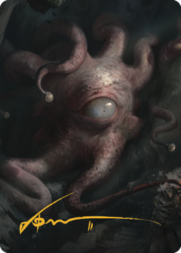 Consuming Aberration Art Card (Gold-Stamped Signature) [Commander Legends: Battle for Baldur's Gate Art Series] Magic: The Gathering