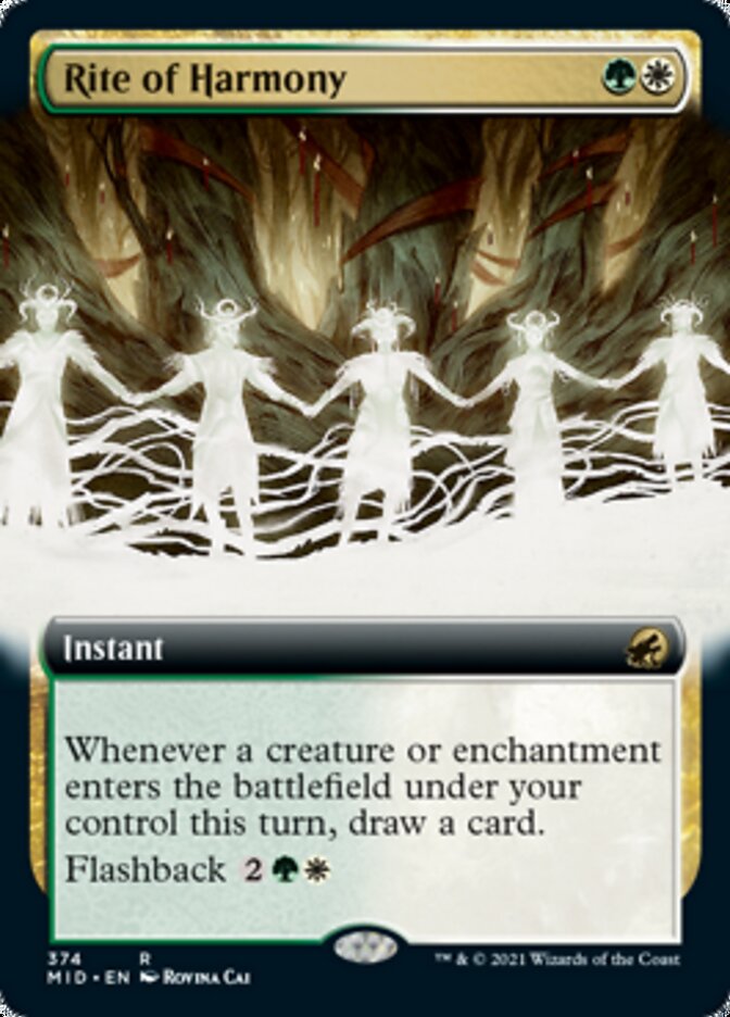 Rite of Harmony (Extended Art) [Innistrad: Midnight Hunt] Magic: The Gathering