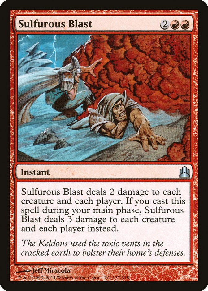 Sulfurous Blast [Commander 2011] Magic: The Gathering