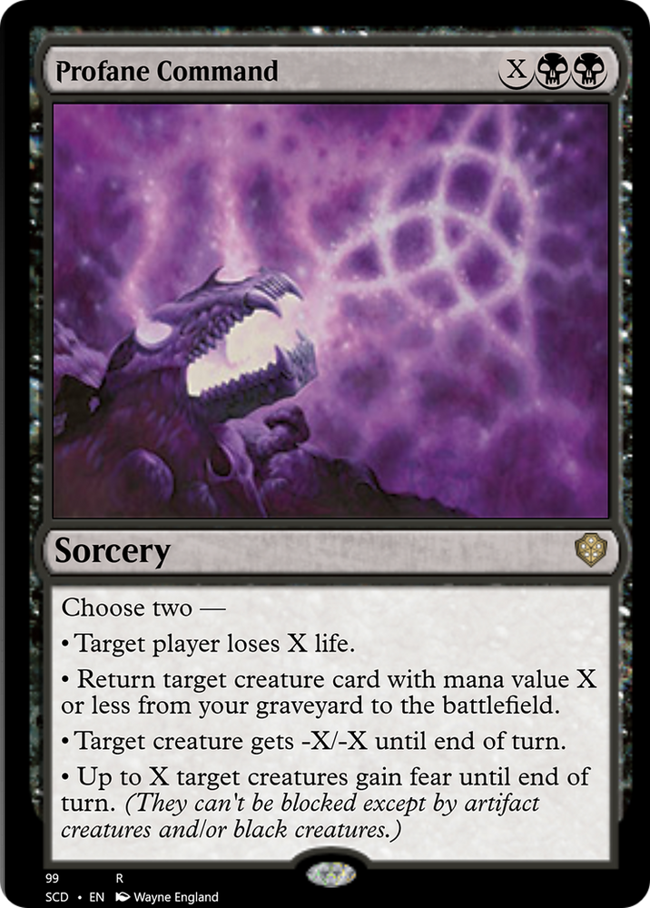 Profane Command [Starter Commander Decks] Magic: The Gathering
