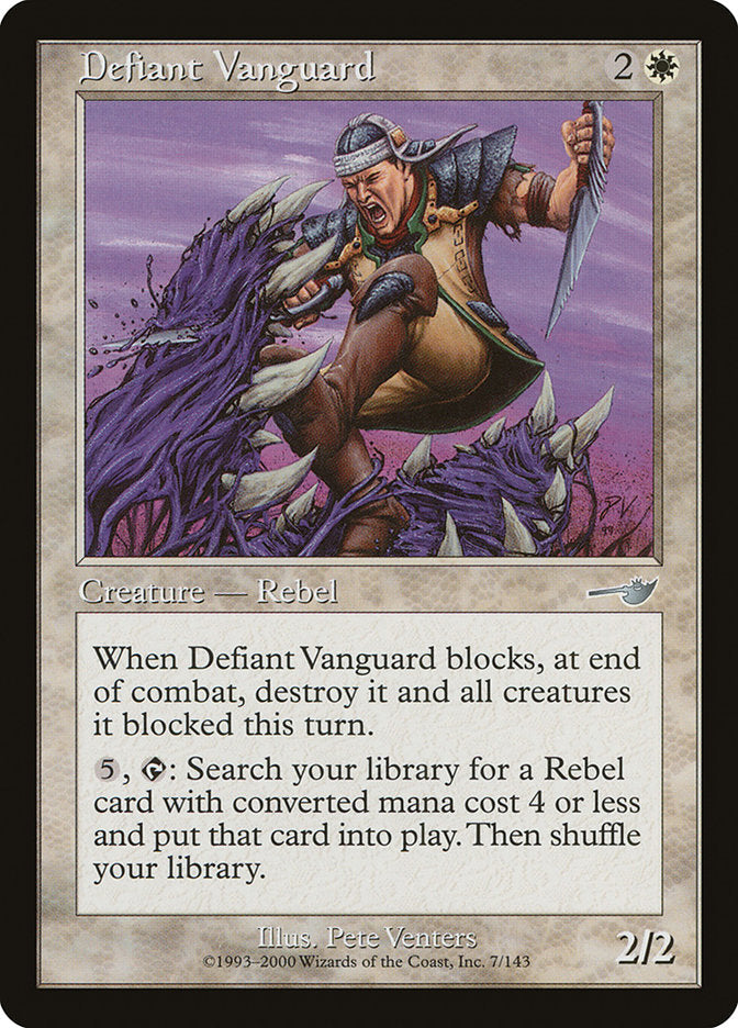 Defiant Vanguard [Nemesis] Magic: The Gathering