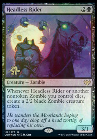 Headless Rider [Innistrad: Crimson Vow Prerelease Promos] Magic: The Gathering