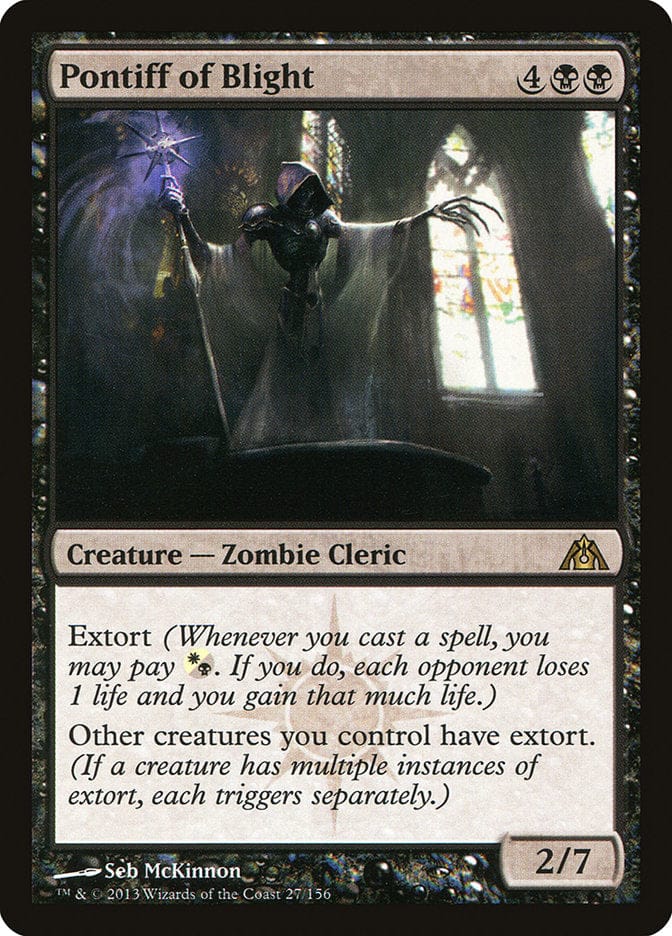 Pontiff of Blight [Dragon's Maze] Magic: The Gathering