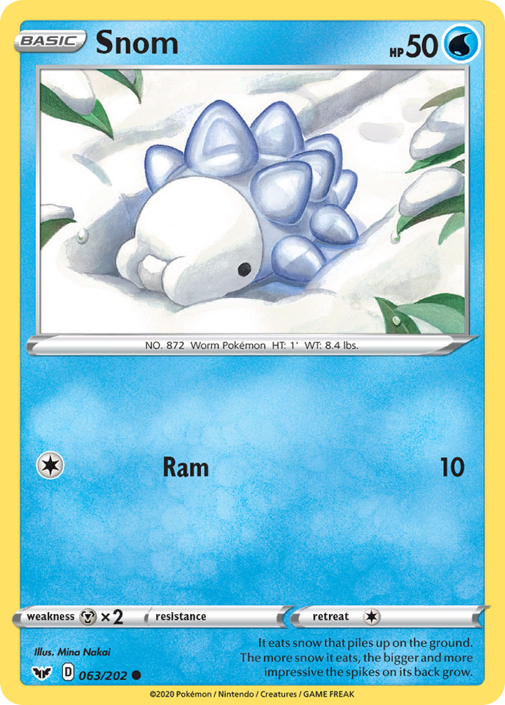 Snom (063/202) [Sword & Shield: Base Set] Pokémon