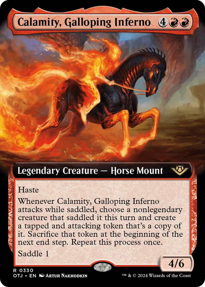 Calamity, Galloping Inferno (Extended Art) [Outlaws of Thunder Junction] Magic: The Gathering