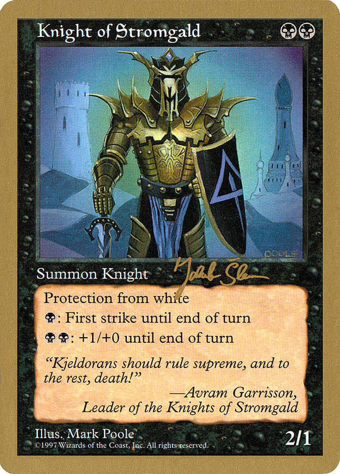 Knight of Stromgald (Jakub Slemr) [World Championship Decks 1997] Magic: The Gathering