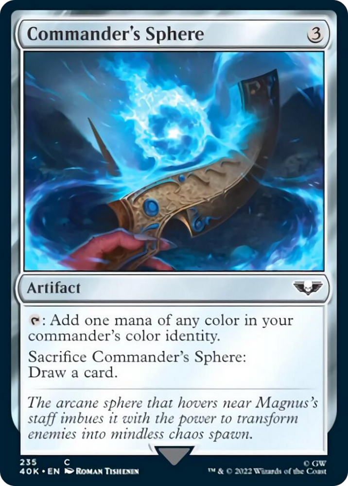 Commander's Sphere (235) (Surge Foil) [Warhammer 40,000] Magic: The Gathering