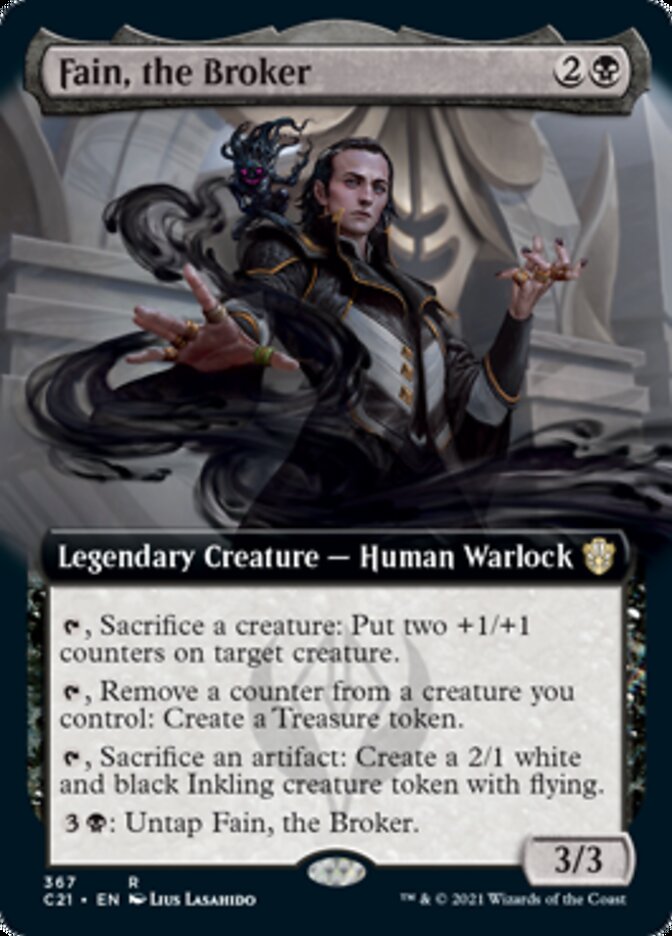 Fain, the Broker (Extended Art) [Commander 2021] Magic: The Gathering