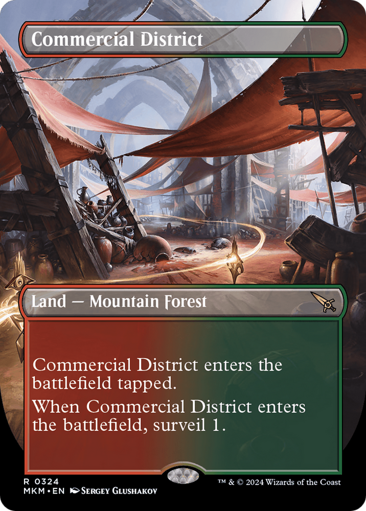 Commercial District (Borderless) [Murders at Karlov Manor] Magic: The Gathering