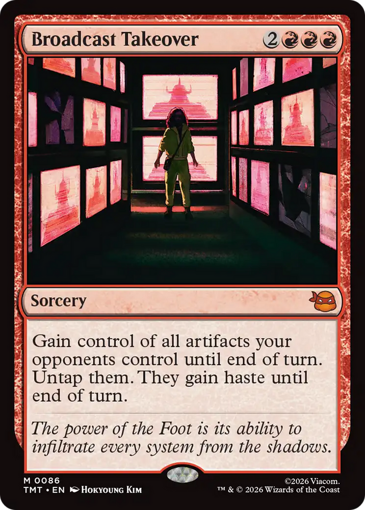 Broadcast Takeover [Teenage Mutant Ninja Turtles] Magic: The Gathering
