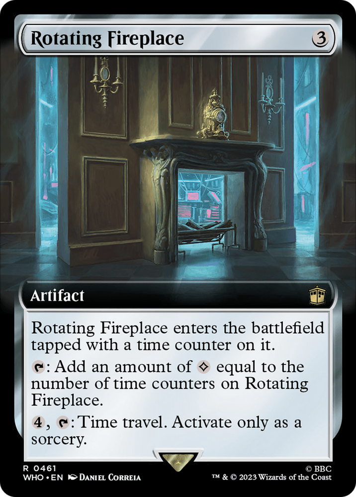 Rotating Fireplace (Extended Art) [Doctor Who] Magic: The Gathering