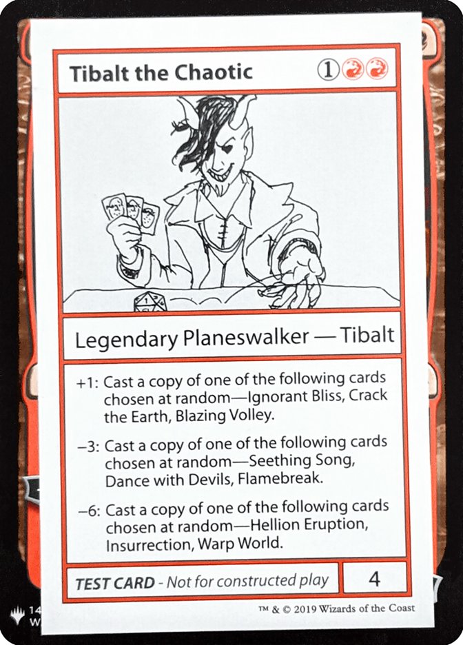 Tibalt the Chaotic [Mystery Booster Playtest Cards] Magic: The Gathering