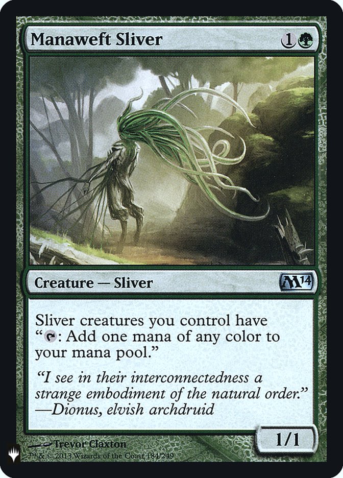Manaweft Sliver [Mystery Booster] Magic: The Gathering