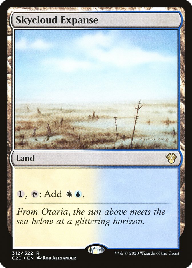 Skycloud Expanse [Commander 2020] Magic: The Gathering
