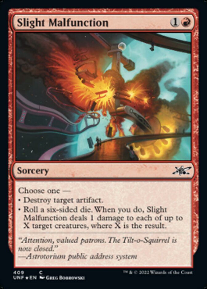 Slight Malfunction (Galaxy Foil) [Unfinity] Magic: The Gathering