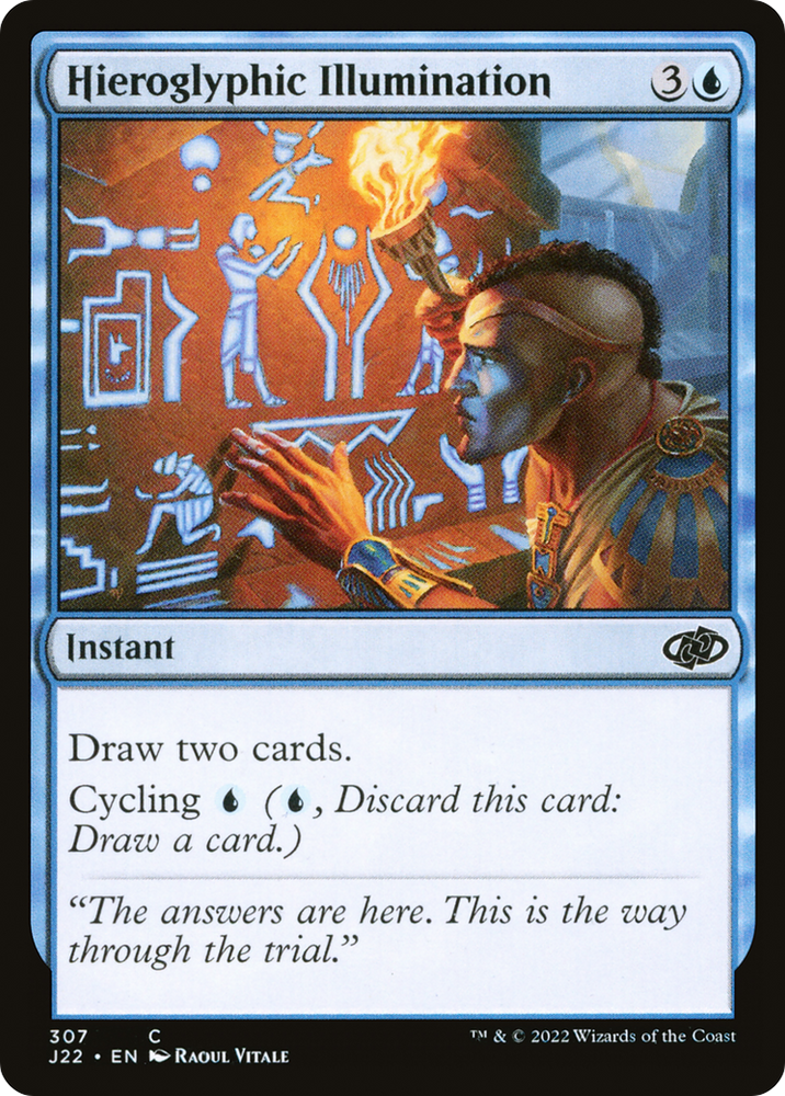 Hieroglyphic Illumination [Jumpstart 2022] Magic: The Gathering