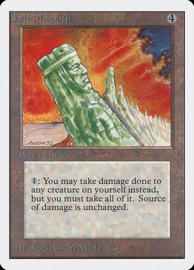 Jade Monolith [Unlimited Edition] Magic: The Gathering