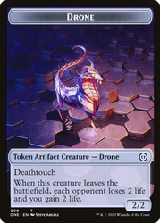 Phyrexian Goblin // Drone Double-Sided Token [Phyrexia: All Will Be One Tokens] Magic: The Gathering
