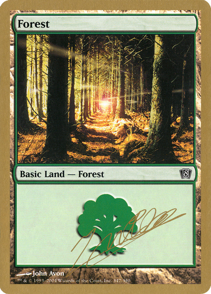Forest (jn347) (Julien Nuijten) [World Championship Decks 2004] Magic: The Gathering