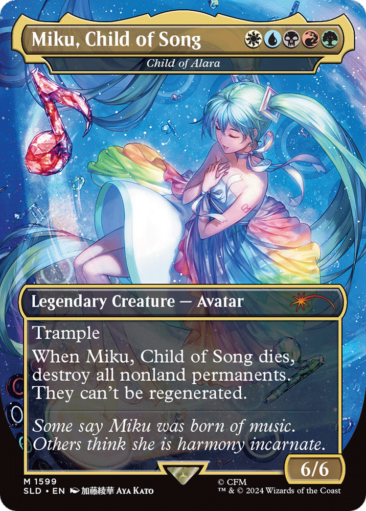 Miku, Child of Song - Child of Alara [Secret Lair Drop Series] Magic: The Gathering