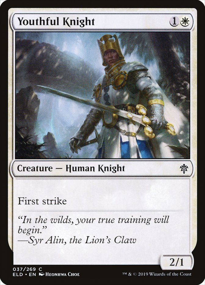 Youthful Knight [Throne of Eldraine] Magic: The Gathering