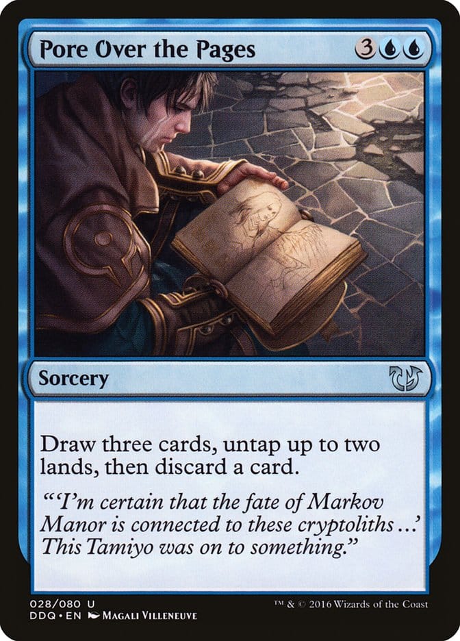 Pore Over the Pages [Duel Decks: Blessed vs. Cursed] Magic: The Gathering