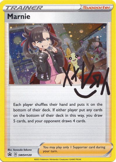 Marnie (SWSH120) [Sword & Shield: Black Star Promos] Pokémon