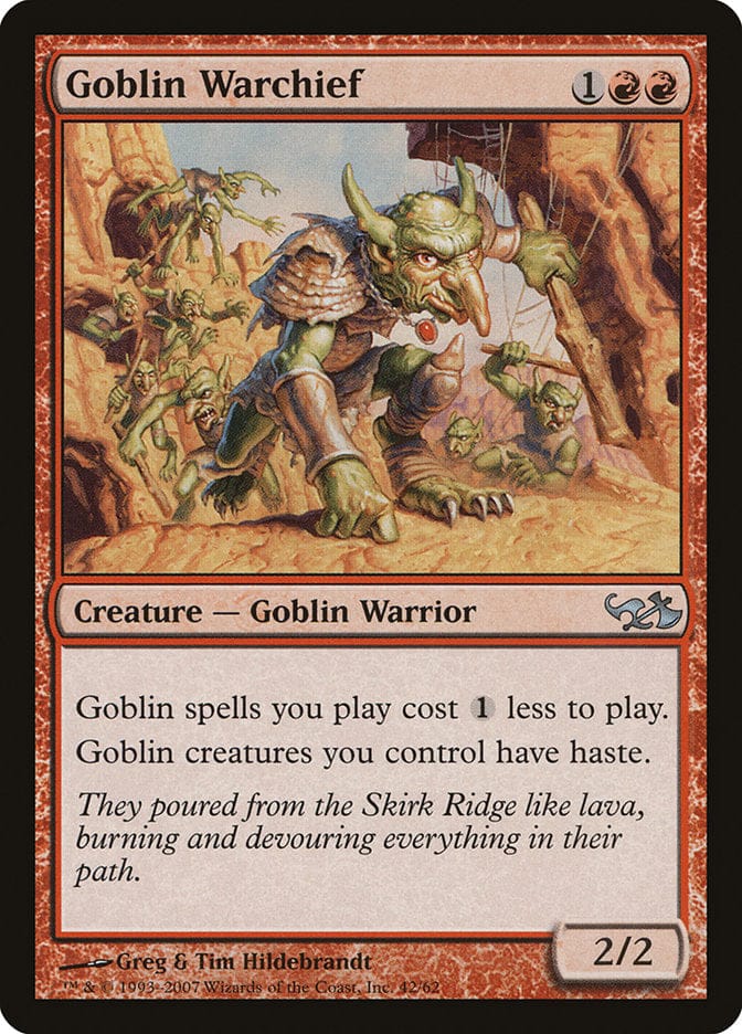 Goblin Warchief [Duel Decks: Elves vs. Goblins] Magic: The Gathering