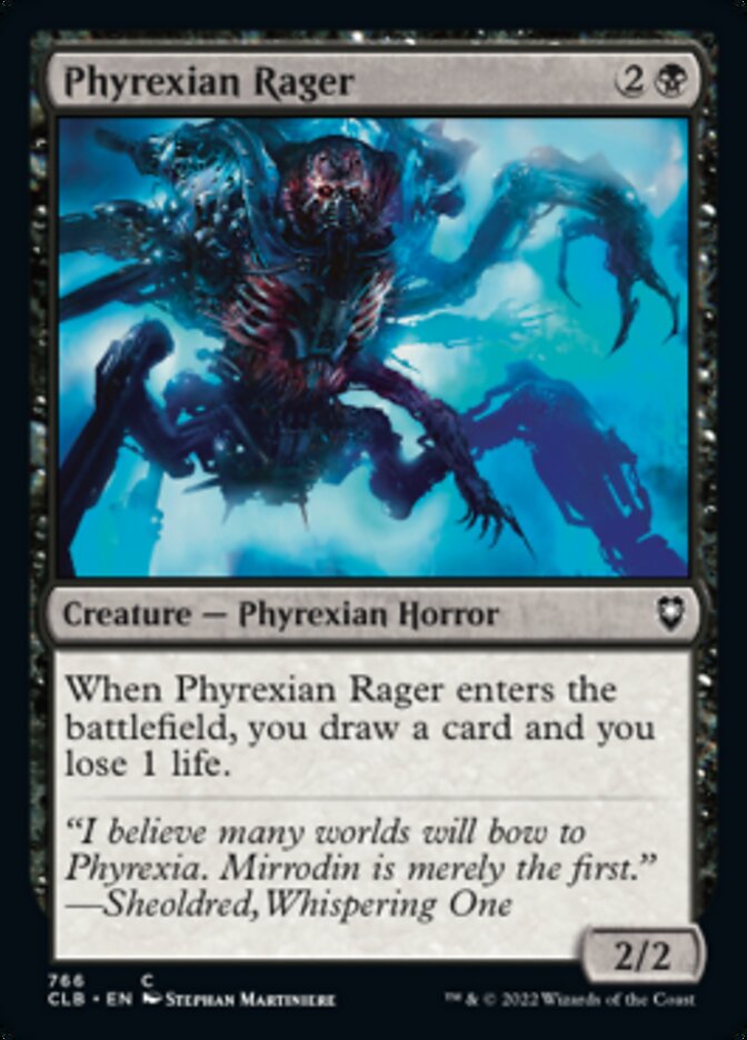 Phyrexian Rager [Commander Legends: Battle for Baldur's Gate] Magic: The Gathering