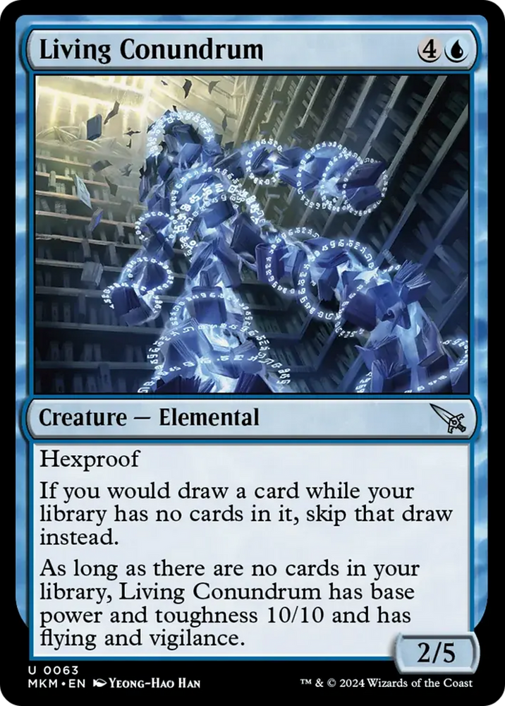 Living Conundrum [Murders at Karlov Manor] Magic: The Gathering