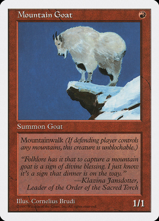 Mountain Goat [Fifth Edition] Magic: The Gathering