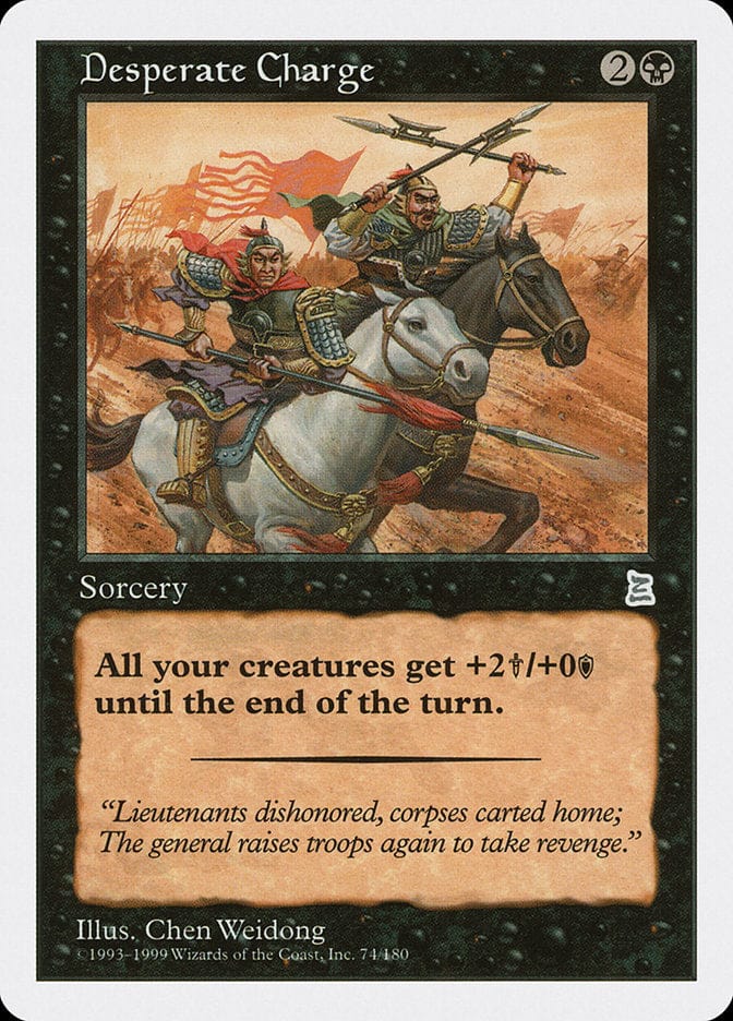 Desperate Charge [Portal Three Kingdoms] Magic: The Gathering