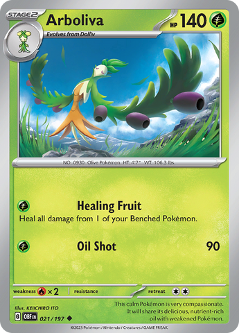 Arboliva (021/197) [Scarlet & Violet: Obsidian Flames] Pokémon