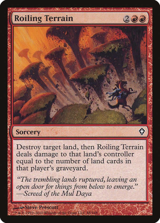 Roiling Terrain [Worldwake] Magic: The Gathering